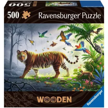 Holzpuzzle Tiger im Dschungel (505 Teile)