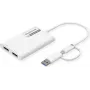 ROLINE Display-Adapter USB Typ C A - Dual DP 4K60 ST/BU - Adapter - Digital/Daten (12.03.3207)
