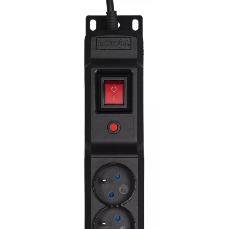 Activejet COMBO 12-fach Steckdosenleiste 3m schwarz