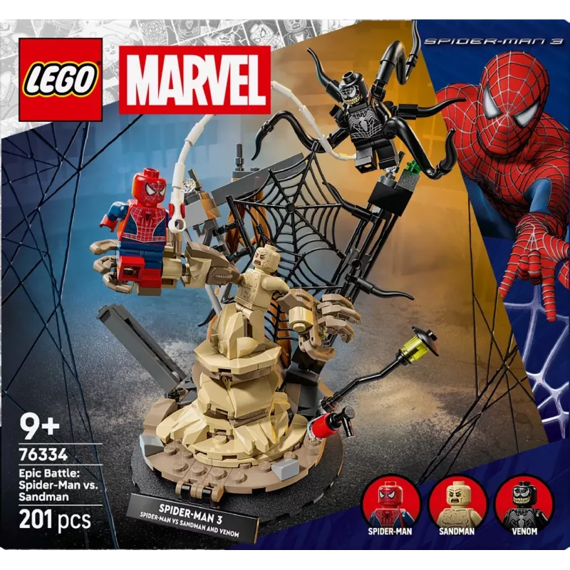 LEGO MARVEL 76334 Epischer Kampf: Spider-Man gegen Sandman