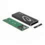 SSD-Gehäuse DeLOCK 42003 Externes Gehäuse für M.2 SATA SSD mit USB Type-C