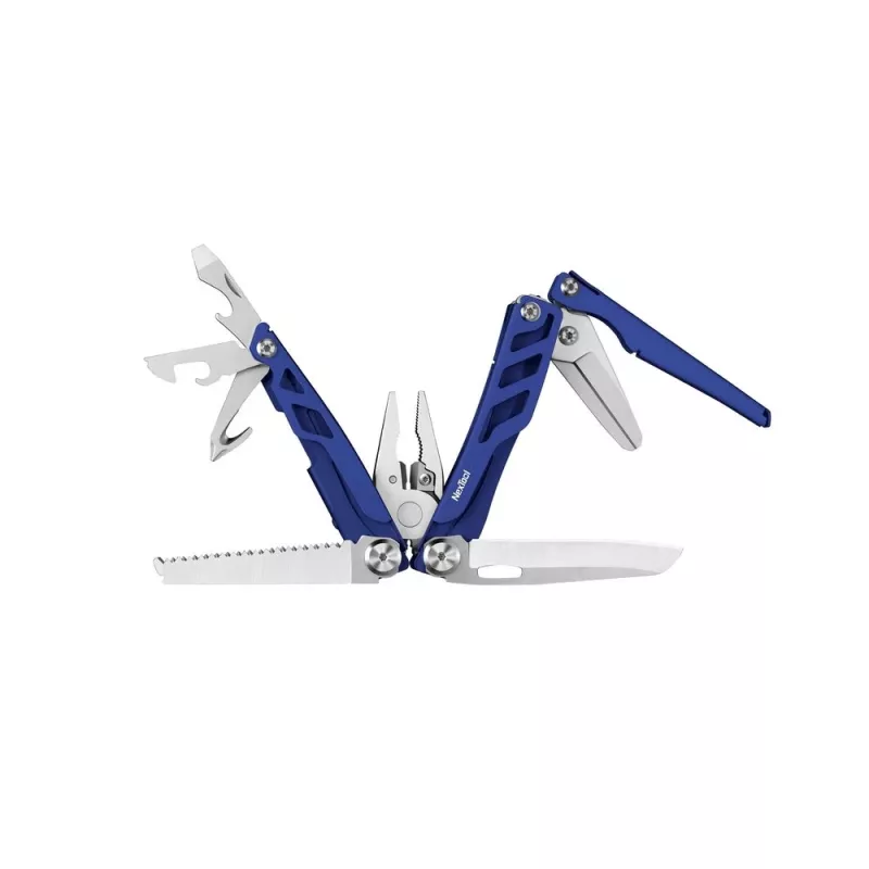 Multitool Nextool FLAGSHIP Pro NE20271 16-in-1 Klappmesser Multitool, Edelstahlklingen, blau, 11 cm gefaltet