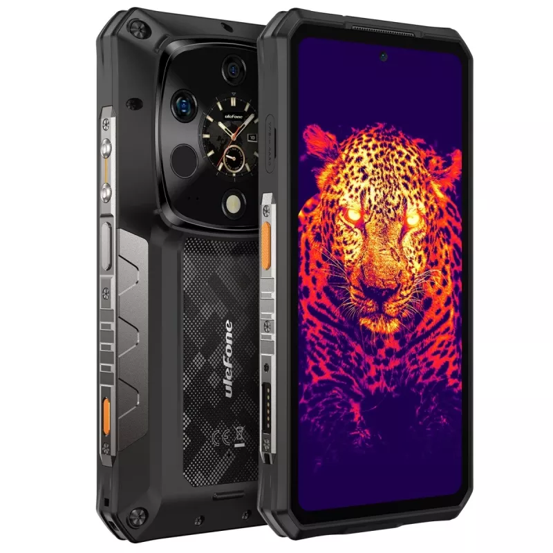 Robustes Smartphone UleFone Armor 28 Ultra Thermal 5G — 16 GB RAM, 1 TB Speicher, schwarz