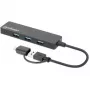 Manhattan USB-C & USB-A Combo Dock/Hub, Ports (4): USB-A (x4), 5 Gbit/s (USB 3.2 Gen1 aka USB 3.0), USB-betrieben (kein externes Netzteil erforderlich)