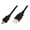 ASM AK-300130-030-S ASSMANN Kabel USB 2.0 HighSpeed Canon USB A/miniUSB B (5pin) M/M Schwarz 3m