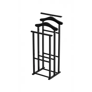 ARREDAMENTI MAXI Ständer für Hemden und Anzüge - 102 x 35 cm, Schwarz