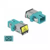 Lichtwellenleiter-Kupplung DeLOCK 86890 SC Simplex Buchse auf SC Simplex Buchse Multimode Aqua