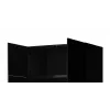 Kleiderschrank cama meble PAFOS 2D BASE 90×55,5×45 cm Schwarz matt, 2-türiger Rahmen