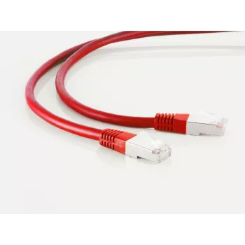 S/CONN Cat 6 S/FTP 0,25m Netzwerkkabel Rot RJ-45 Gold