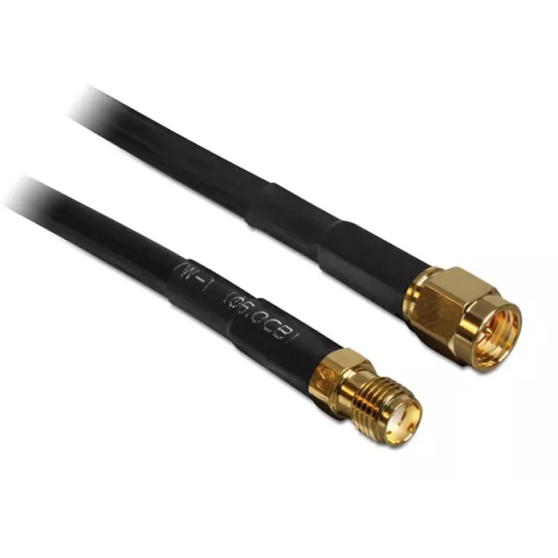 Koaxialkabel DeLOCK 5m SMA m/f CFD200
