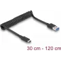 USB-Kabel DeLOCK 85349 USB 3.2 Gen 2 1,2 m USB A USB C Schwarz