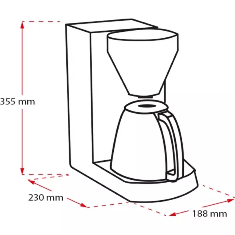 MELITTA Enjoy Therm - Kaffeemaschine - 12 Tassen