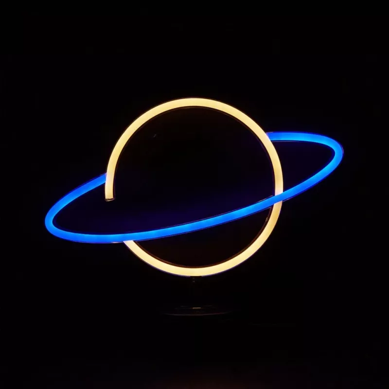 Manta SNL38BLT Style Neon Lights Planet dekorative LED-Lampe
