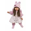 Puppe Llorens Sara 35 cm — realistischer Vinylkopf und weicher Stoffkörper
