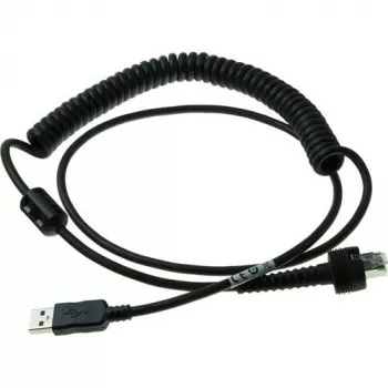 Datalogic - USB-Kabel - USB - IP67 - 2,4 m - gewickelt - für PowerScan PD9630-DC, PD9630-HP, PD9630-SR, PM9600