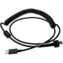 Datalogic - USB-Kabel - USB - IP67 - 2,4 m - gewickelt - für PowerScan PD9630-DC, PD9630-HP, PD9630-SR, PM9600