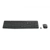 Logitech MK235 Wireless Tastatur and Maus Combo Full-size Grau