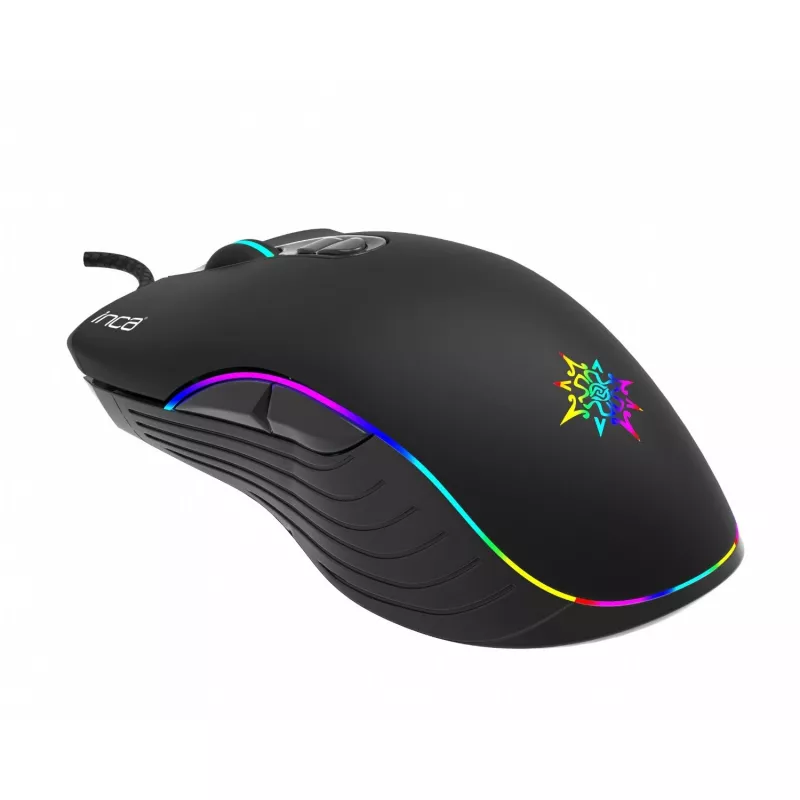 INCA Gaming-Maus IMG-GT15 4800 DPI, RGB, 7 Tasten, USB, SW Retail