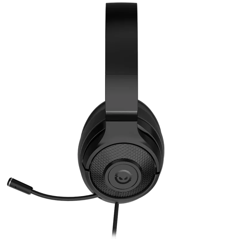 LORGAR Noah 101, Gaming-Headset mit Mikrofon, 3,5-mm-Klinkenanschluss, Kabellänge 2 m, faltbares Design, PU-Leder-Ohrpolster, Größe: 185*195*80 mm, 0,245 kg, schwarz