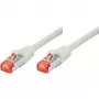 Tecline exertis Connect - Patchkabel - RJ-45 (M) auf RJ-45 (M) - 10 m - SSTP-Kabel - CAT 6 - halogenfrei - Grau (71510)