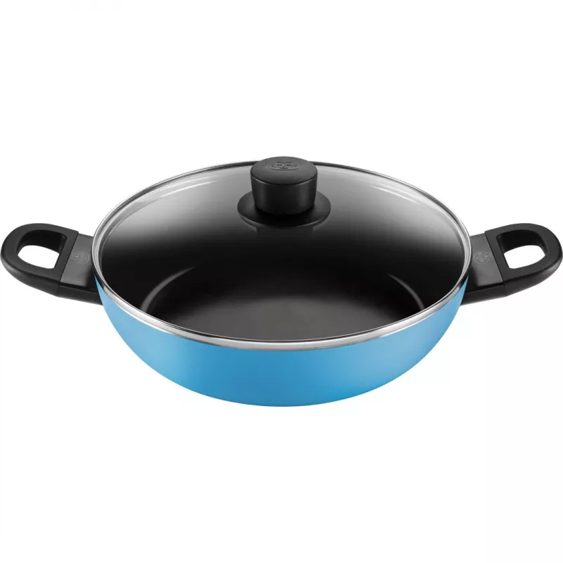 Tiefe Bratpfanne Ballarini CAPRERA 28 cm mit Deckel, blau