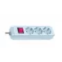 Brennenstuhl Eco-Line mit Schalter 3-fach Weiß 1,5 m Steckdosenleiste 1152320015, Weiß, H05VV-F 3G1,5 Anschlusskabel 1,5 m