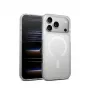 Crong Hybrid Matte Magnetic MagSafe-Hülle für iPhone 17 Pro – durchscheinend weiß, PC+TPU