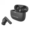 Canyon CNS-TWS10BK Kopfhörer und Headset True Wireless Stereo (TWS) In-Ear für Anrufe/Musik/Sport/Alltag USB Typ-C Bluetooth Schwarz (CNS-TWS10BK)