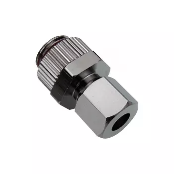 Klemmringverschraubung für Kupferrohre, Koolance NZL-CU06 – für 6 mm Außendurchmesser-Rohre auf G 1/4 Zoll BSPP, silber