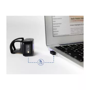 DeLOCK USB Dongle Wireless Barcode Scanner 2,4 GHz Schwarz USB A