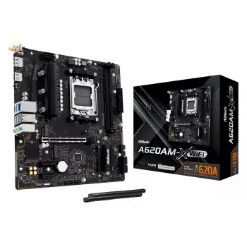 ASRock A620AM-X WiFi AMD A620 AM5 Micro-ATX Motherboard