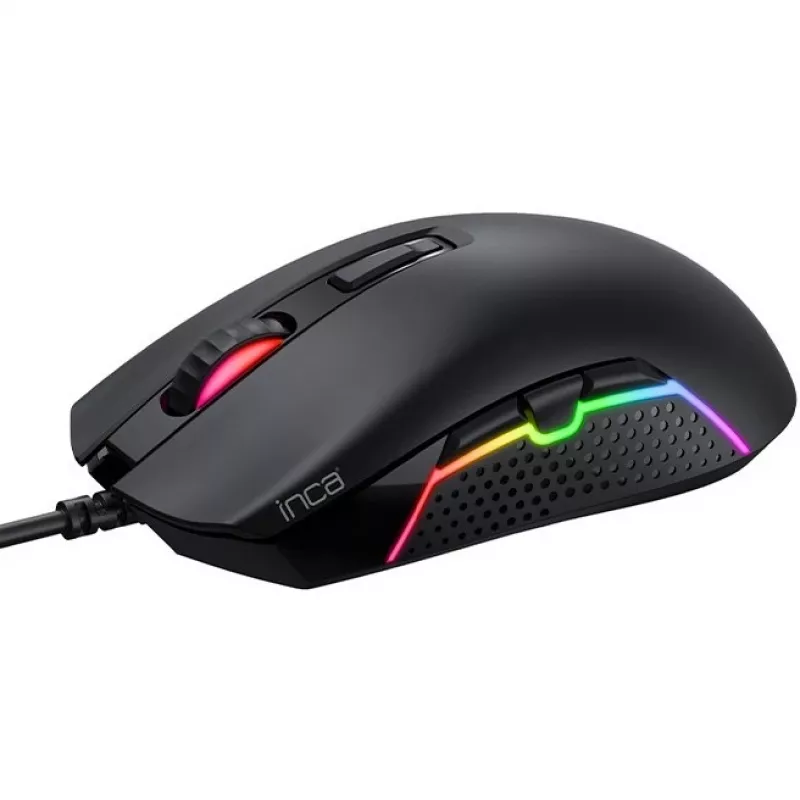 INCA Gaming-Maus IMG-GT14 3600 DPI, RGB, 7 Tasten, USB, SW-Einzelhandel