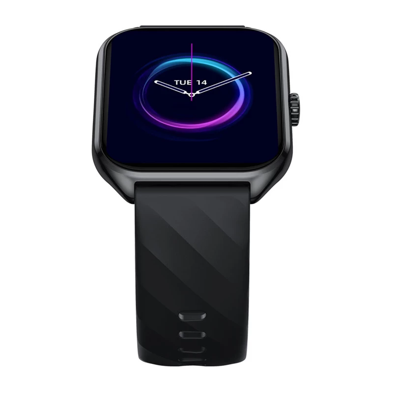 Smartwatch Zeblaze GTS 4 — 1,94 Zoll (4,93 cm) AMOLED, 466×466 px, Touchscreen, Wi‑Fi, Silikonarmband, Schwarz