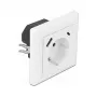 DeLOCK 11489 Steckdose CEE 7/3 + USB Weiß 250V 16A