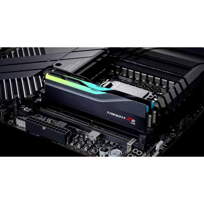 DIMM 48 GB DDR5-6000 (2x 24 GB) Dual-Kit, Arbeitsspeicher schwarz, F5-6000J4048F24GX2-TZ5RK, Trident Z5 RGB, INTEL XMP