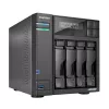 Asustor LOCKERSTOR 4 Gen2 (AS6704T) NAS Desktop Intel® Celeron® N N5105 4 GB DDR4 0 TB ADM Schwarz