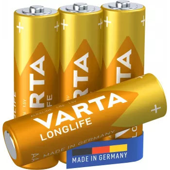 Varta Longlife Extra - Batterie 4 x AA-Typ Alkali (04106101414)