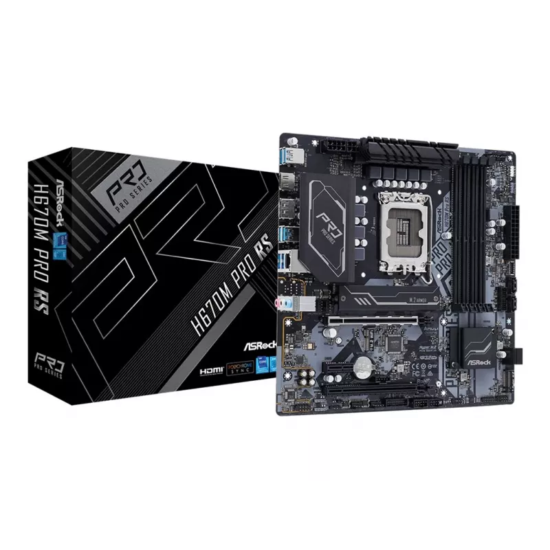 Motherboard ASRock H670M Pro RS Intel H670 LGA 1700 micro ATX