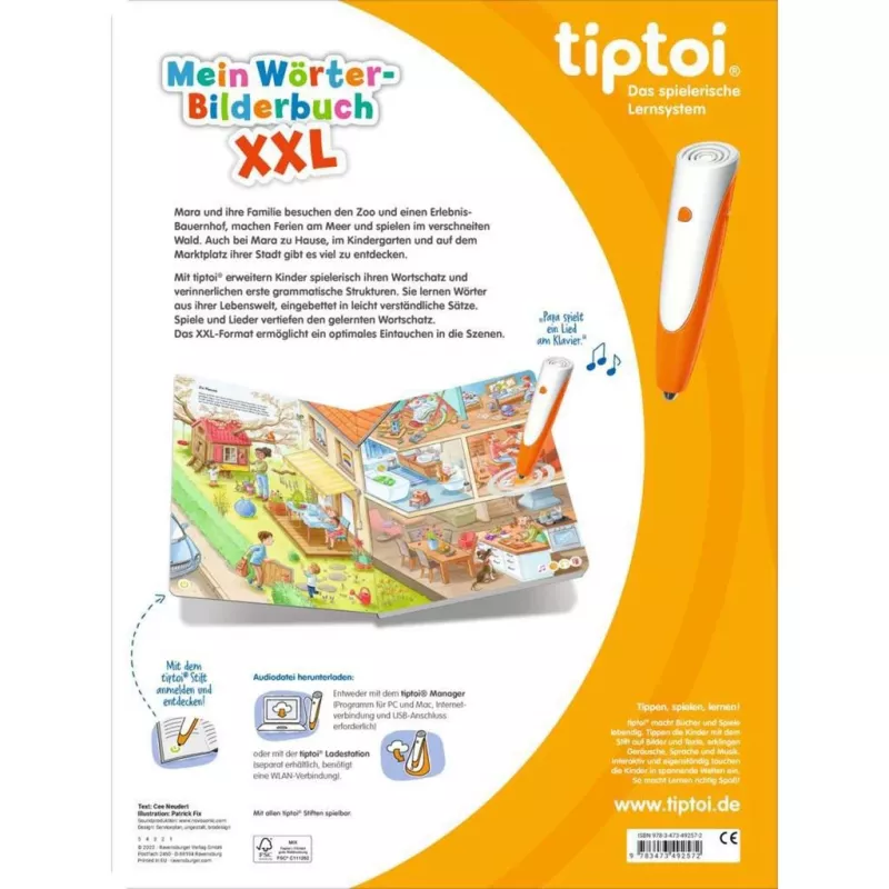 tiptoi Mein Wörterbilderbuch XXL, Lernbuch