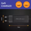 GaN-Laptop-Ladegerät QOLTEC 52419 65 W USB-C PD 5 V/20 V 3 A/3,25 A, 220–240 V, 1,8 m Kabel, schwarz