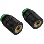 BitsPower G1/4 Zoll Außengewinde-Wasserauslass Touchaqua – 2er-Pack, schwarz