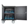 Manhattan iPad bis 13 Zoll, MacBook Air bis 13 Zoll & Chromebook bis 14 Zoll 32-Fach Lade-Wagen/Trolley über USB-C, Auch andere Tablets/Smartphones (mit Gerät-zu-USB-C-Kabel), Fächer 330x22x235 mm, Geräteladekabel nicht enthalten (empfohlen USB-C-Kabel 35