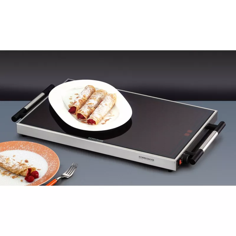 Speisenwärmer Rommelsbacher WPR 305/E — 300 W, 230 V, Edelstahl, Glasgehäuse, 640×345×50 mm
