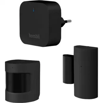 Bewegungsmelder Hombli HBSP-0100 Passiv-Infrarot-Sensor (PIR) Kabellos Schwarz, 120° Erfassungswinkel, 8 m Reichweite, batteriebetrieben