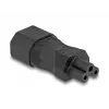 DeLOCK Netzadapter IEC 60320 C14 auf C5-Stecker 2,5 A gerade Schwarz