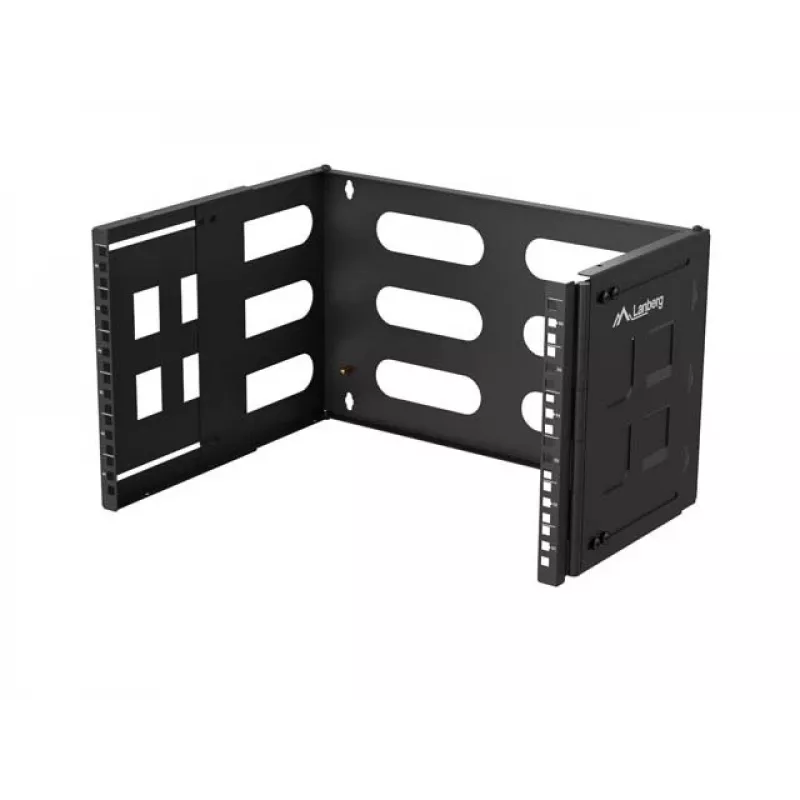 Wandmontage 19 Zoll Rack LANBERG 6U, Tiefe 497x400/240 mm, Modell FB01-5406-10B