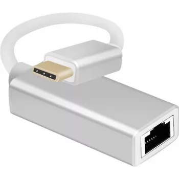 Ethernet-Adapterkabel helos 288378 USB 3.1 Type-C auf RJ45, Netzwerkadapter für Gigabit-Ethernet
