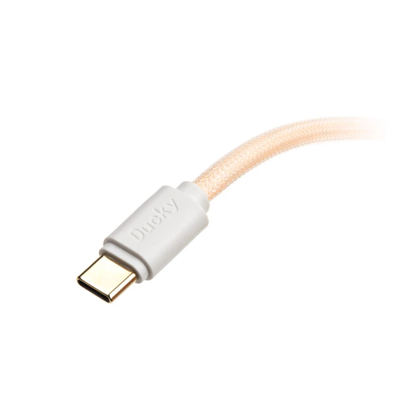Ducky Premicord Cotton Candy Spiralkabel, USB Typ-C auf Typ-A - 1,8 m