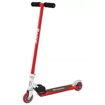 Tretroller Razor S Kids — Metallrahmen, für Kinder ab 5 Jahren, Schwarz/Rot, 2,43 kg, Maße 595×155×115 mm
