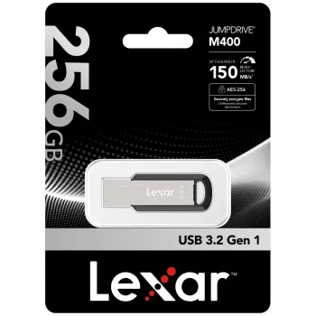 “Lexar JumpDrive M400” USB-Stick 256 GB USB Type-A 3.2 Gen 1 (3.1 Gen 1) Silber
